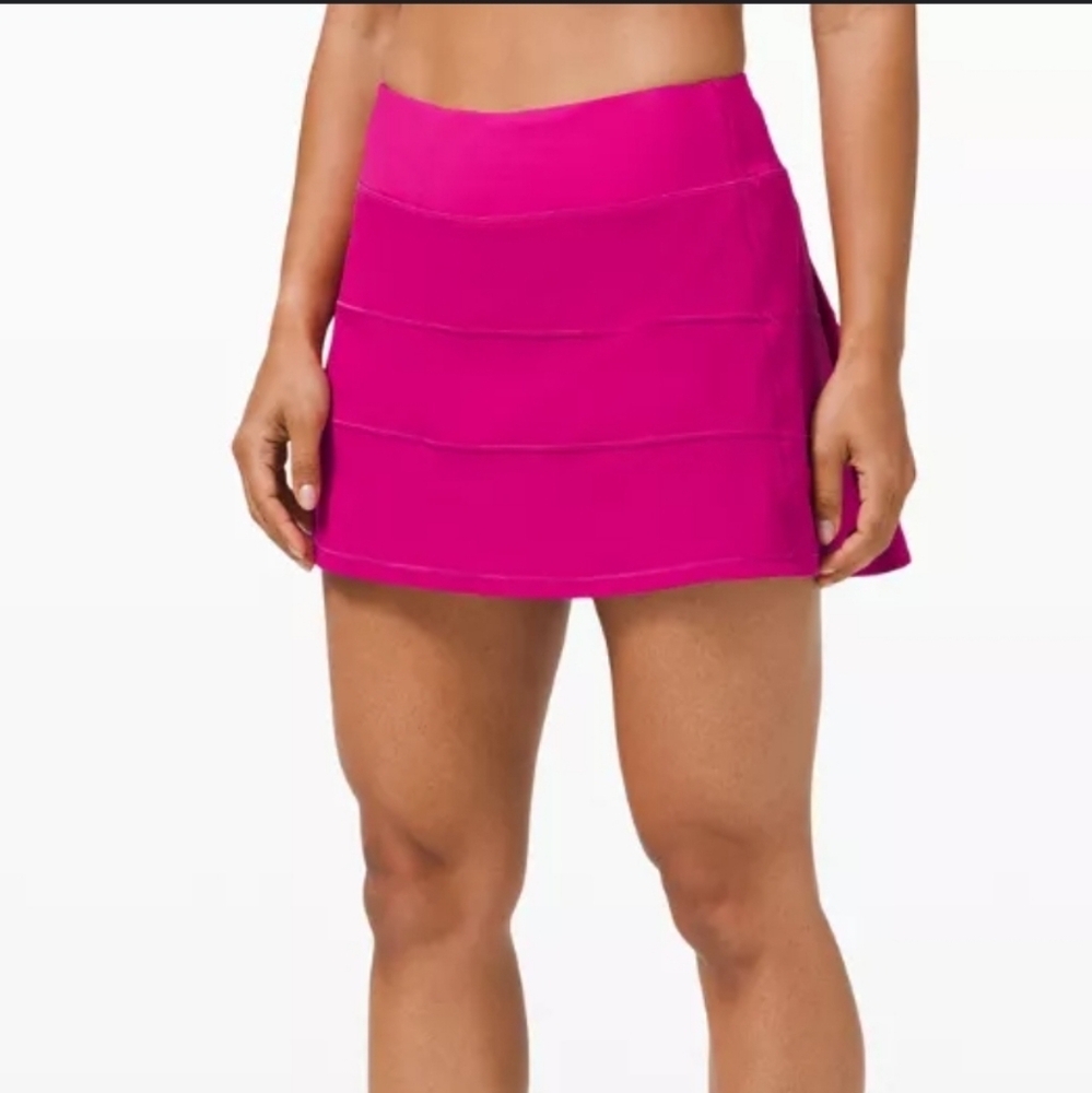 lululemon athletica Hot Pink Layered Mini Skirt